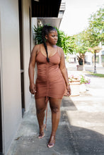 Load image into Gallery viewer, “Mocha / Summer “Baddie Dress

